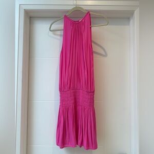Ramy Brook Silk Hot Pink Mini Dress